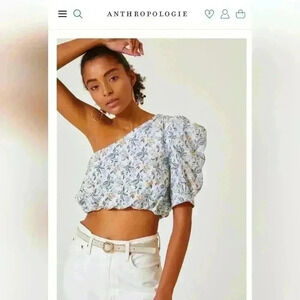 NWT En Saison Women's One Shoulder Blouse